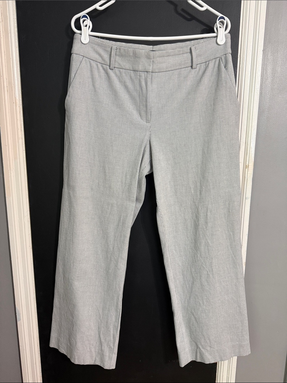 TALBOTS Newport Pinstripe Pant Size: 12 Inseam: 27.5”